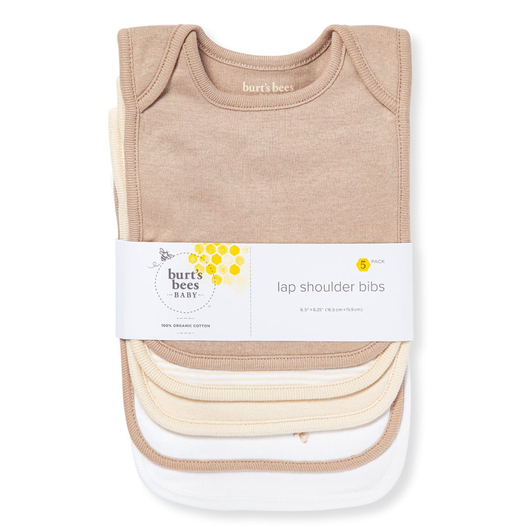 Set of 5 Golden Bee Lap Shoudler Bibs