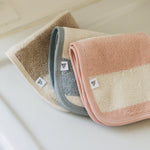 Load image into Gallery viewer, Product Image 4 of Organic Cotton Rugby Stripe Woven Terry Towel - Oat
