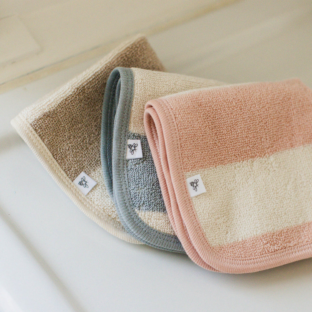 Product Image 4 of Organic Cotton Rugby Stripe Woven Terry Towel - Quarry