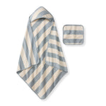 Load image into Gallery viewer, Organic Cotton Rugby Stripe Woven Terry Towel - Quarry
