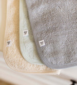 Load image into Gallery viewer, Organic Cotton Woven Terry Solid Washcloths 3 Pack - Quarry
