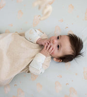 Solid Organic Lightweight Beekeeper™ Wearable Baby Blanket - Oatmeal