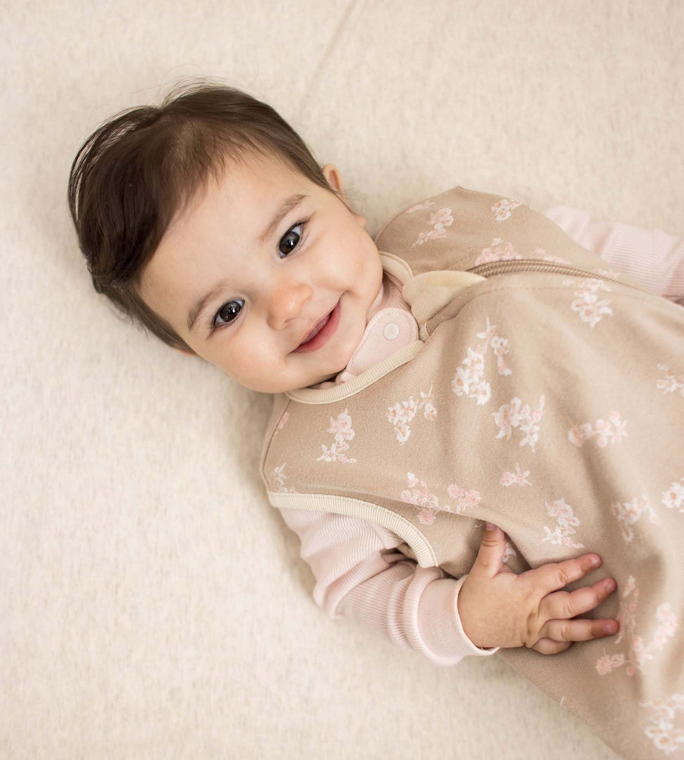 Whimsical Floral Organic Lightweight Beekeeper™ Wearable Baby Blanket