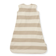 Rugby Stripe Organic Lightweight Beekeeper™ Wearable Baby Blanket - Oat