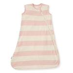 Load image into Gallery viewer, Rugby Stripe Organic Lightweight Beekeeper™ Wearable Baby Blanket - Pink Sand