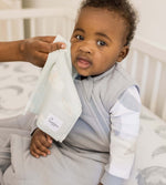 Load image into Gallery viewer, Solid Organic Warmer Beekeeper™ Wearable Baby Blanket - Quarry