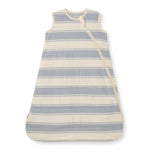 Load image into Gallery viewer, Rugby Stripe Organic Warmer Beekeeper™ Wearable Baby Blanket - Quarry