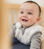 Load image into Gallery viewer, Golden Bee Organic Warmer Beekeeper™ Wearable Baby Blanket - Quarry
