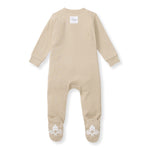 Load image into Gallery viewer, Solid Rib Organic Cotton Sleep &amp; Play - Hummus
