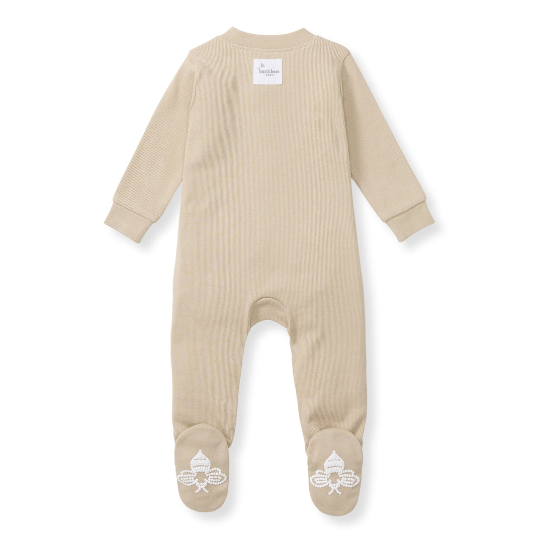 Solid Rib Organic Cotton Sleep & Play - Hummus