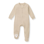 Load image into Gallery viewer, Solid Rib Organic Cotton Sleep &amp; Play - Hummus
