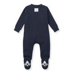 Load image into Gallery viewer, Solid Rib Organic Cotton Sleep &amp; Play - Midnight
