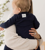 Load image into Gallery viewer, Solid Rib Organic Cotton Sleep &amp; Play - Midnight
