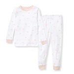 Load image into Gallery viewer, Golden Bee Organic Cotton Two-Piece Pajamas - Ranunculus
