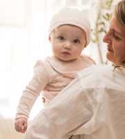 Organic Cotton Jumpsuit, Bib & Hat 3 Piece Set - Ranunculus