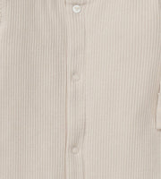 Organic Cotton Jumpsuit, Bib & Hat 3 Piece Set - Limestone