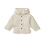 Load image into Gallery viewer, Organic Cotton Quilted Jacket - Oat
