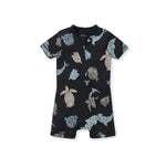 Load image into Gallery viewer, Mosaic Sea Animals Sleeper Romper
