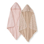Load image into Gallery viewer, Whimsical Floral Organic Knit Terry Towels Set of 2
