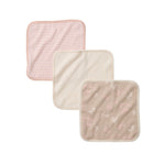 Load image into Gallery viewer, Whimsical Floral Organic Cotton Knit Terry Washcloths 3 Pack
