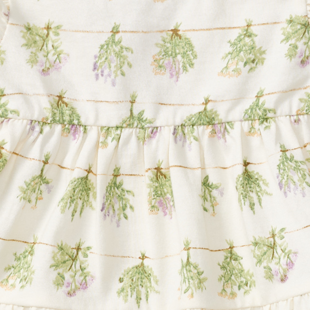 Fresh Herbs Organic Cotton Dress Swatch