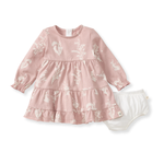 Load image into Gallery viewer, Little Wild Flower Dress &amp; Diaper Cover
