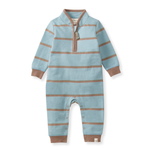 Load image into Gallery viewer, Holland Stripe Infant Blue Jumpsuit
