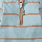 Load image into Gallery viewer, Holland Stripe Infant Blue Jumpsuit
