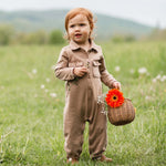 Load image into Gallery viewer, Product Image 3 of Acid Wash Organic Baby Boy Jumpsuit - Ginger Loaf
