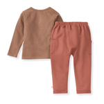 Load image into Gallery viewer, Textured Knit Infant Tee Set
