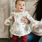 Load image into Gallery viewer, Product Image 1 of Holiday Snowflakes Organic Tunic &amp; Pants Set
