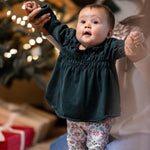 Load image into Gallery viewer, Product Image 1 of Poinsettia Fair Isle Organic Tunic &amp; Pants Set
