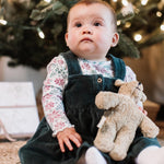 Load image into Gallery viewer, Product Image 3 of Poinsettia Fair Isle Organic Girl Tee &amp; Dress Set
