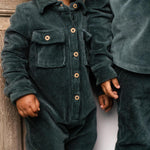 Load image into Gallery viewer, Product Image 1 of Knit Corduroy Organic Baby Boy Jumpsuit
