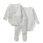 Load image into Gallery viewer, Amsterdam 3 Piece Bodysuit &amp; Pant Set - Morning Blue
