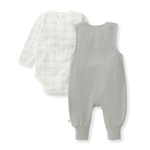 Load image into Gallery viewer, Plaid Infant Boy Jumpsuit &amp; Bodysuit Set
