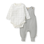 Load image into Gallery viewer, Plaid Infant Boy Jumpsuit &amp; Bodysuit Set

