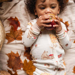 Load image into Gallery viewer, Product Image 1 of Apple Season Organic Cotton Pajamas
