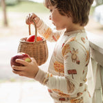 Load image into Gallery viewer, Product Image 4 of Apple Season Organic Cotton Pajamas
