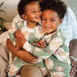 Load image into Gallery viewer, Product Image 1 of Reindeer Pancakes Christmas Celebration Pajamas
