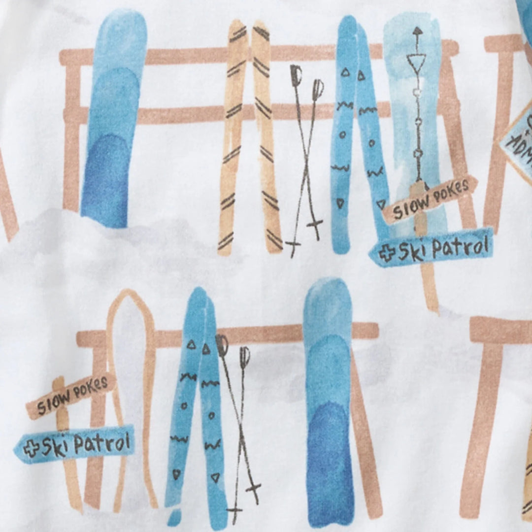 Sunrise Slopes Organic Cotton Sleep & Play - Mountain Blue Swatch