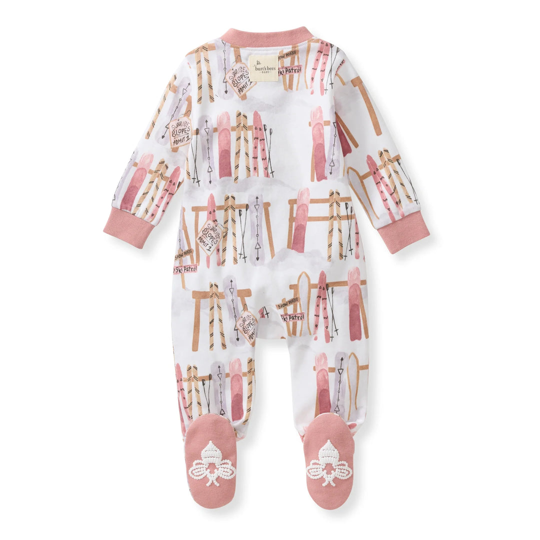 Sunrise Slopes Organic Cotton Sleep & Play - Organic Rose Back