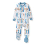 Load image into Gallery viewer, Sunrise Slopes Organic Cotton Sleeper - Mountain Blue
