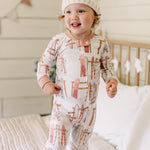 Load image into Gallery viewer, Product Image 3 of Sunrise Slopes Organic Cotton Pajamas - Organic Rose

