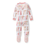 Load image into Gallery viewer, Sunrise Slopes Organic Cotton Sleeper - Organic Rose Back
