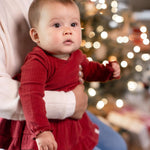 Load image into Gallery viewer, Product Image 3 of Dotted Rib Organic Cotton Dress - Brick Red
