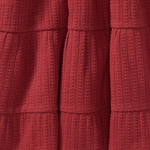 Load image into Gallery viewer, Dotted Rib Organic Cotton Dress - Brick Red Swatch
