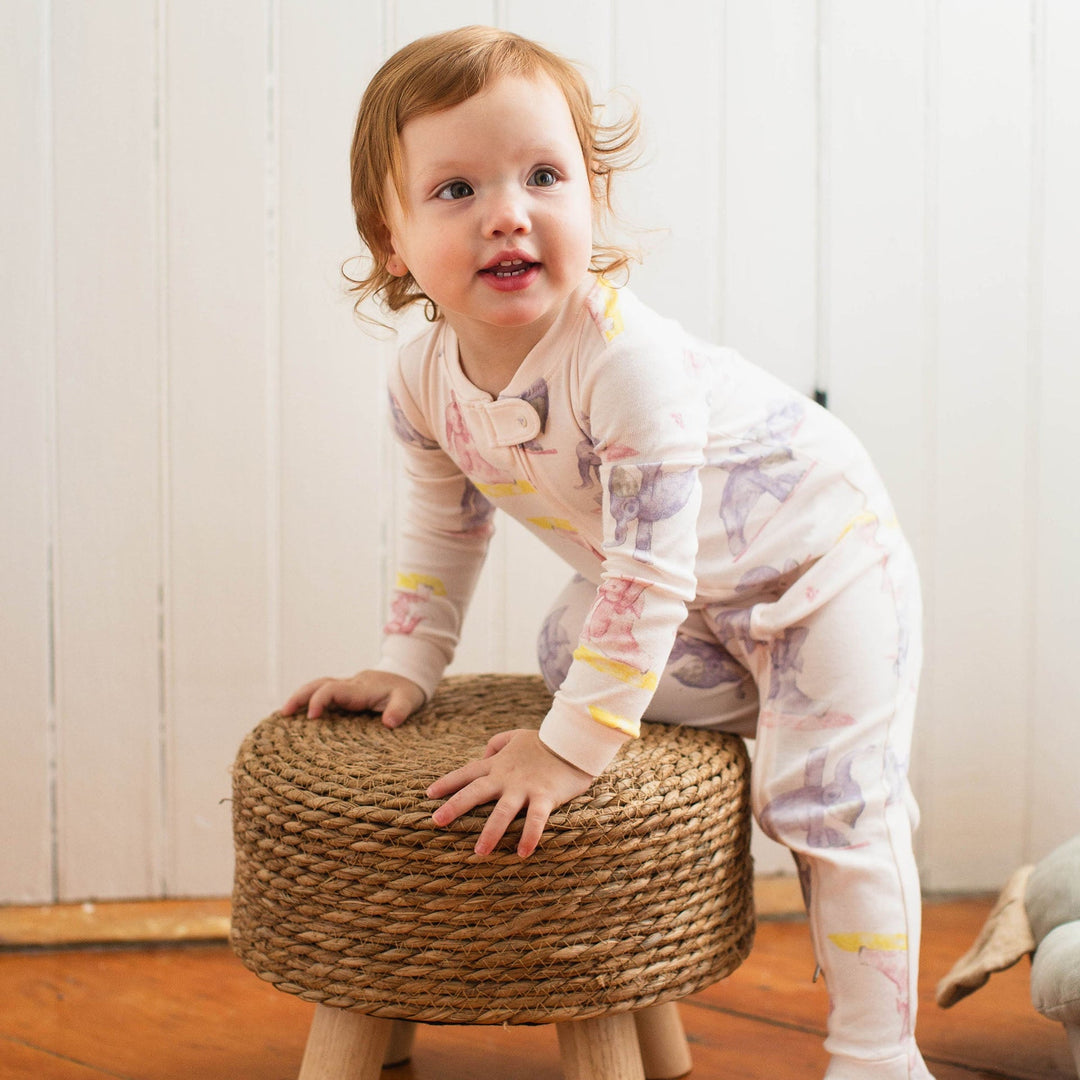 Product Image 1 of Yogi Elephants Organic Two-Piece Pajamas