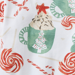 Load image into Gallery viewer, Peppermint Mocha Christmas Celebration Pajamas Swatch
