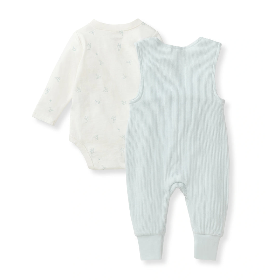 Origami Bodysuit & Jumpsuit Baby Boy Set Back